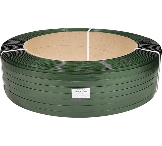 Изображение товара Лента Кордленд ПЭТ, 19x1х0,9км (720 кгс) зеленый М PET-00076