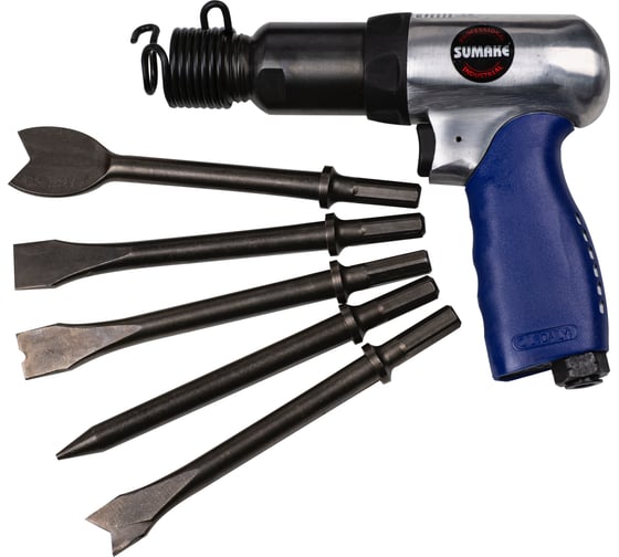 Изображение товара Пневмомолоток SUMAKE ST-M3009K/H + 5 зубил 170 мм 8096330