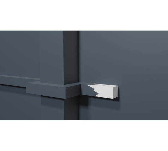 Изображение товара Молдинг стеновой ударопрочный влагостойкий под покраску Decor-Dizayn 20x20x3000 мм DD622 (3m)