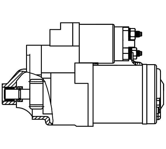 Изображение товара Стартер для автомобилей Citroen C5 /Peugeot 407 1.8i/2.0i 1,4кВт StartVOLT LSt 2001