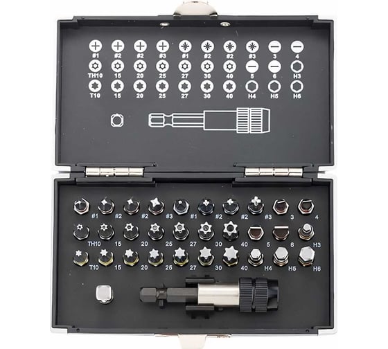 Изображение товара Набор бит и магнитный адаптер (32 предмета) GROSS 11363