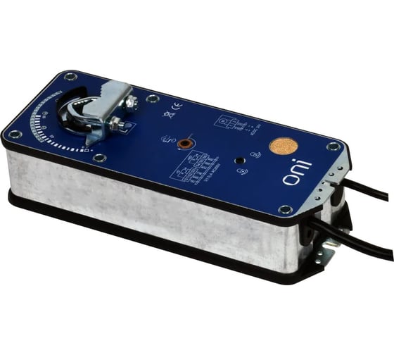 Изображение товара Привод заслонки 2-х позиционный с возвратной пружиной и дополнительным переключателем 10Нм 24В AC/DC ONI ODA-10-D-024-S-A