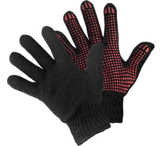 Изображение товара Вязаные двойные перчатки с точкой ПВХ Fiberon, 95 гр ( 200 пар.) 133016