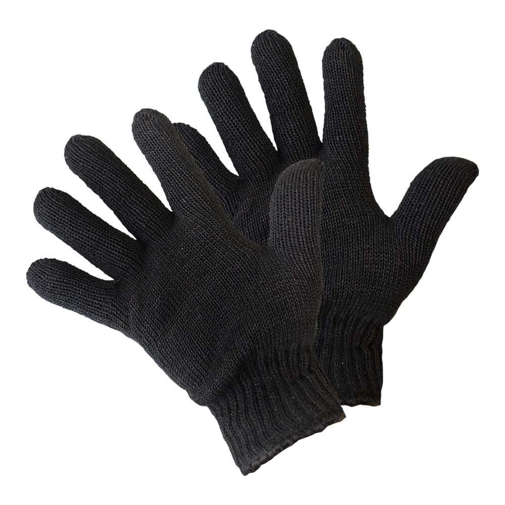 Вязаные двойные перчатки Fiberon, цвет черный 133017 - фото 1