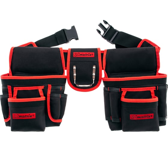 Изображение товара Сумка-пояс двойная (20 карманов; держатель для молотка) MATRIX 90240