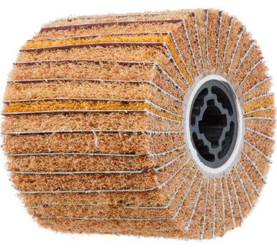 Изображение товара Шлифвалик лепестковый нейлоновый 100х120 мм, P120 WORTEX SW1012AN12019