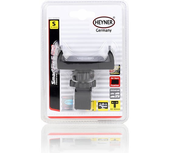 Изображение товара Держатель для телефона/навигатора на вентиляционную решетку Heyner 65-95 мм, поворотный на 360 511820