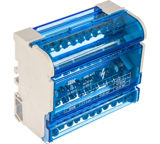 Изображение товара Нулевая шина в корпусе 4х11 IEK YND10-4-11-125