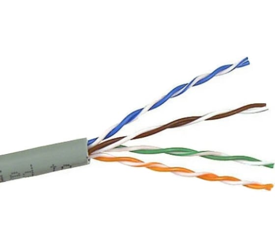 Изображение товара Патч-кордовый кабель FTP LANMASTER 4 пары, Категории 5e, LSZH, серый, 305м в катушке, LAN-5EFTP-PT-LSZH-GY