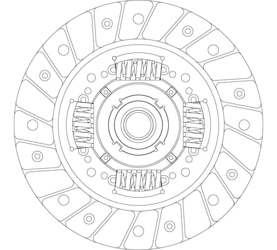 Изображение товара Диск сцепления ведомый для автомобилей Лада X-Ray 1.6i TRIALLI FD 801