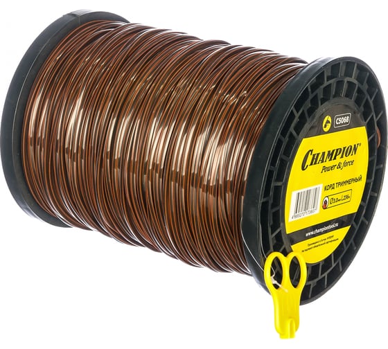 Изображение товара Корд триммерный Nylplus Square (3.0 мм; 236 м; квадрат) CHAMPION C5068