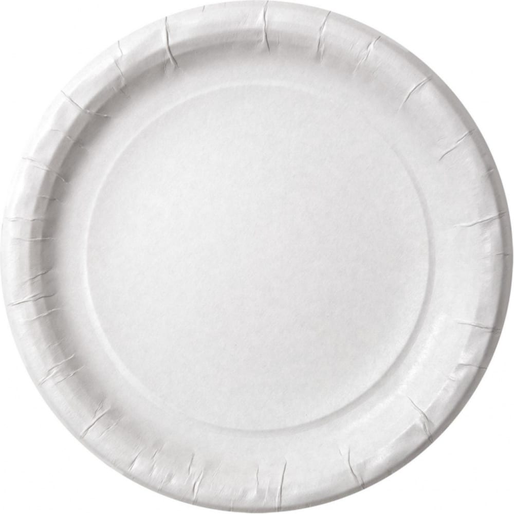 Одноразовая бумажная тарелка ООО Комус тарелка бумажная с днём рождения звёзды 18 см