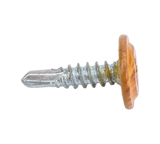 Изображение товара Саморез Daxmer с прессшайбой ПШС 4,2x16 сверло Золотой дуб 500 шт 00000346321