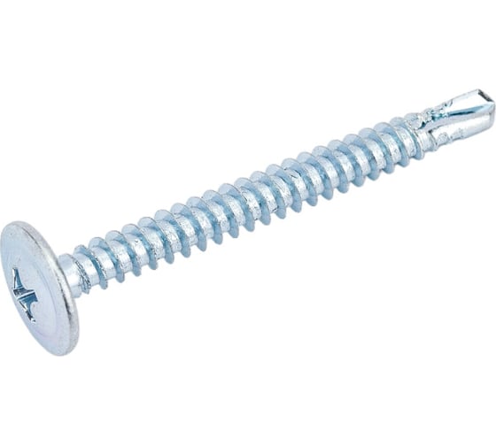 Изображение товара Саморез с прессшайбой Daxmer ПШС 4,2x41 цинк, усиленный, сверло, 200 шт 00-00468495