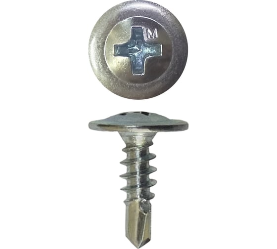 Изображение товара Саморез Daxmer с прессшайбой пшс 4,2x13 цинк (15 кг) усиленный сверло 419141