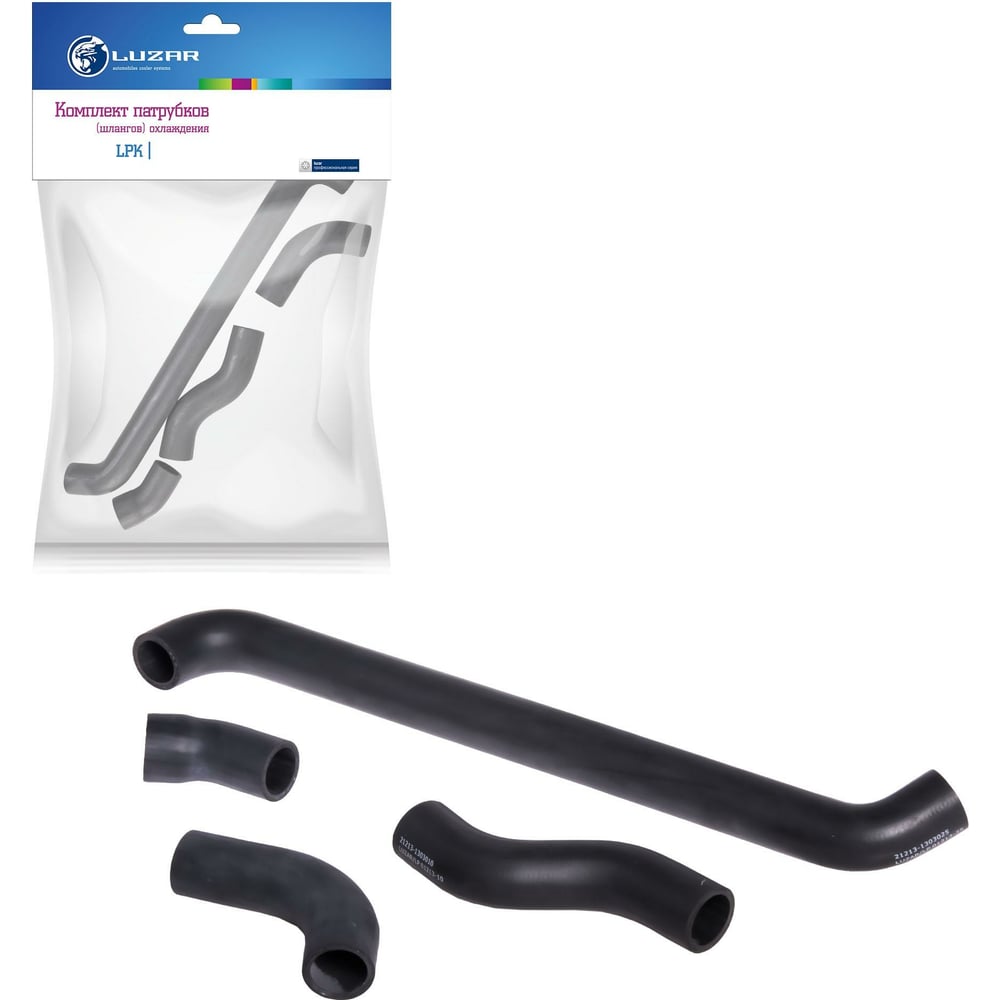 Изображение товара Комплект патрубков охлаждения LUZAR LPK 01213 для Лада 21213 4 шт