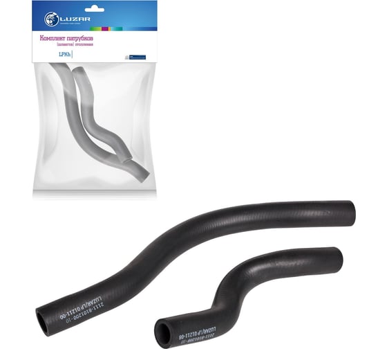 Изображение товара Комплект патрубков отопителя для автомобилей Лада 2111 LUZAR LPKh 01211