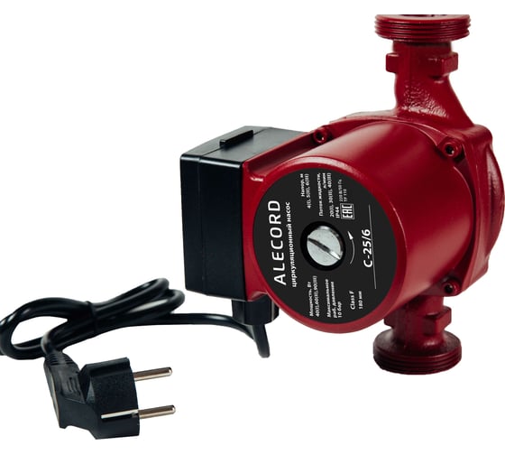 Изображение товара Циркуляционный насос ALECORD C-25/6 с кабелем 4640130924201