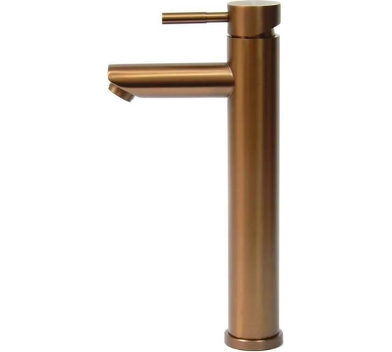 Изображение товара Смеситель для умывальника MELANA Tondo нерж.сталь, однорычажный, бронза f 610102PVD-Br