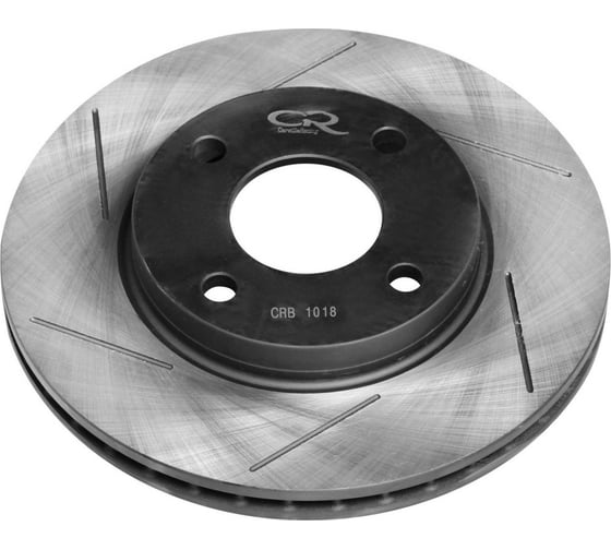 Изображение товара Диск тормозной высокоуглеродистый с технической выточкой и окраской передний правый для автомобилей Ford Fiesta d=258 4*108 TRIALLI CRB 1018