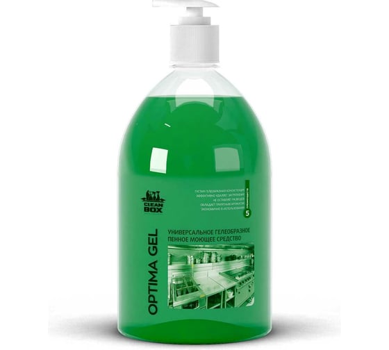 Изображение товара Универсальное моющее средство для мытья посуды, пола, кухни CleanBox Optima Gel 1 л 13241пэт