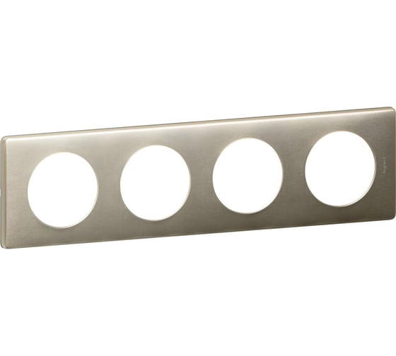 Изображение товара Рамка Legrand Программа Celiane металлик 4 поста титан 068904