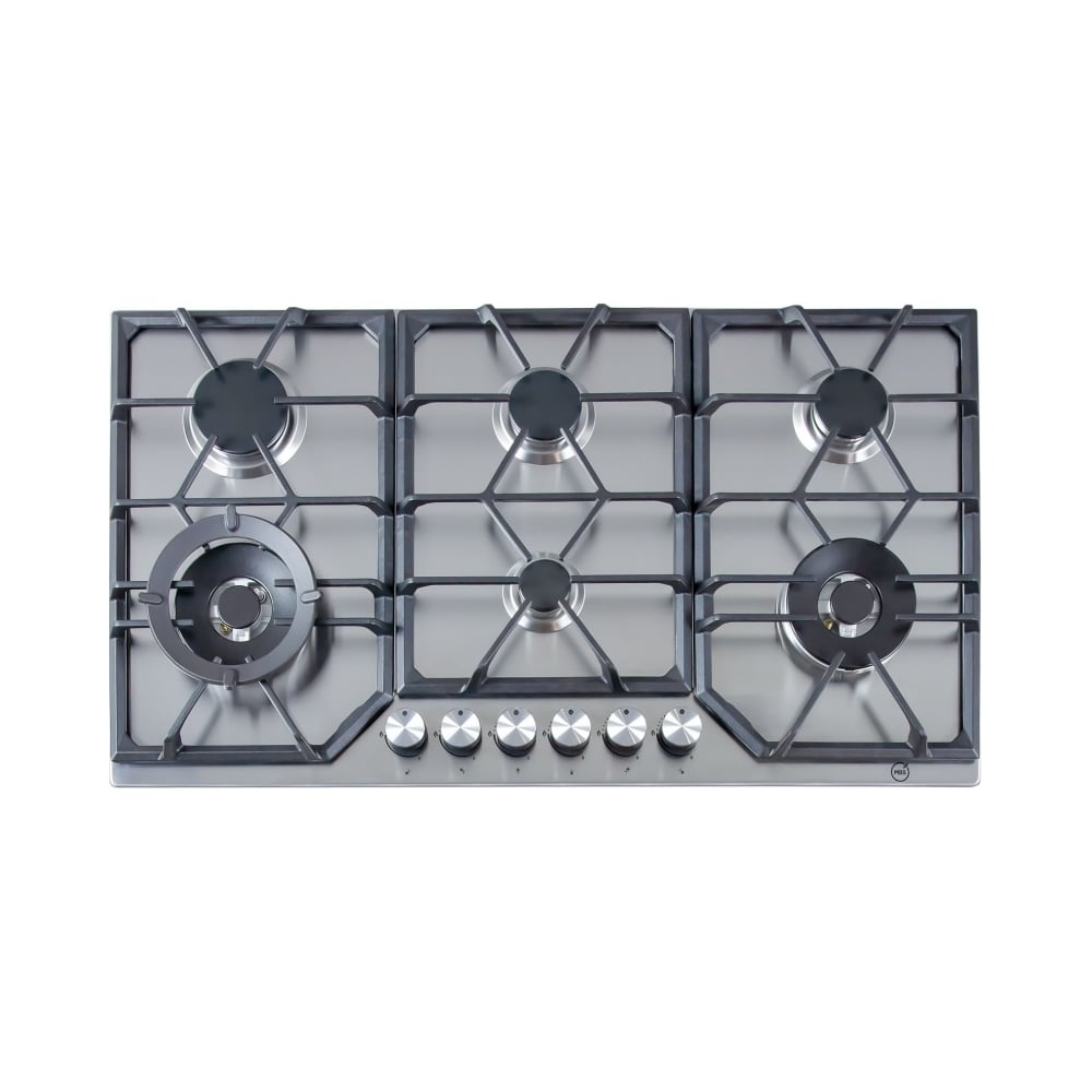 Изображение товара Газовая варочная поверхность MBS PG-901 5627 с шестью конфорками, металл, современный дизайн