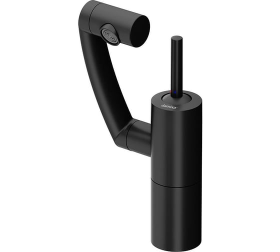 Изображение товара Смеситель для умывальника Damixa Arc поворотный излив 186 мм (черный) 290217364