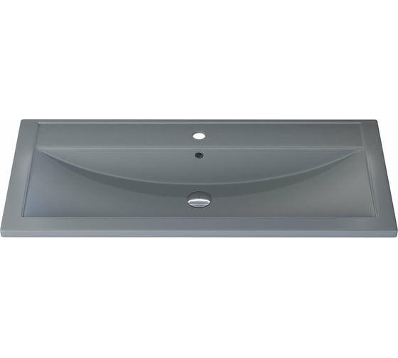 Изображение товара Кварцевая раковина для ванной uperwood Foster Quartz 100 см, серая матовая, бетон 291030045