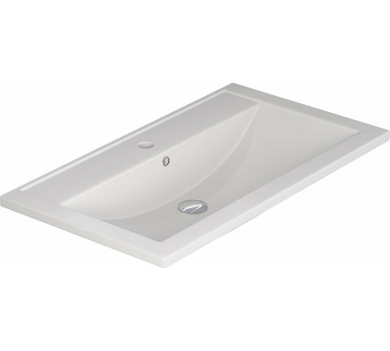 Изображение товара Кварцевая раковина для ванной uperwood Foster Quartz 90 см, белая матовая, жасмин 291030040