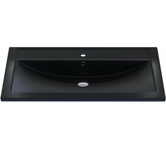 Изображение товара Кварцевая раковина для ванной uperwood Foster Quartz 90 см, черная матовая, уголь 291030042