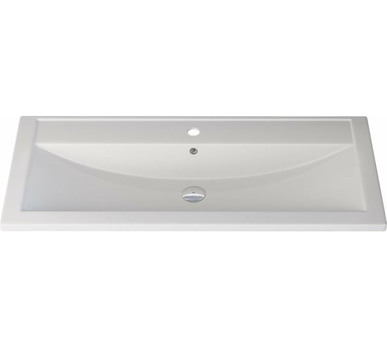 Изображение товара Кварцевая раковина для ванной uperwood Foster Quartz 100 см, белая матовая, жасмин 291030044