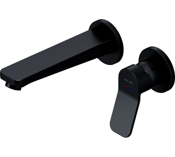 Изображение товара Смеситель для умывальника AM.PM X-Joy монтируемый в стену, чёрный F85A72622