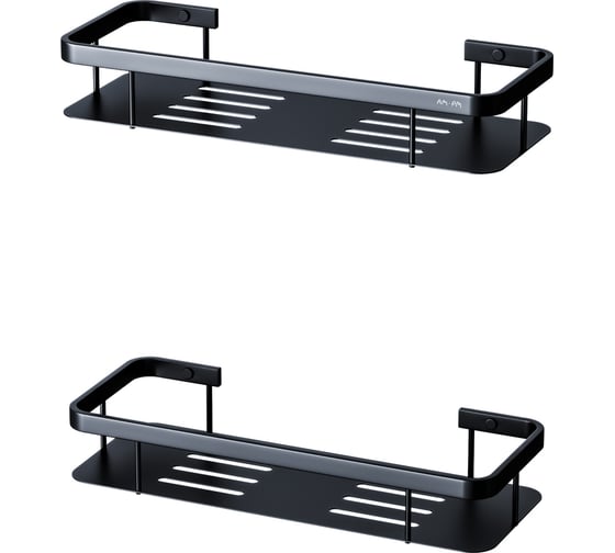 Изображение товара Полка для душа AM.PM Sense L прямая двухъярусная, черный A7453222