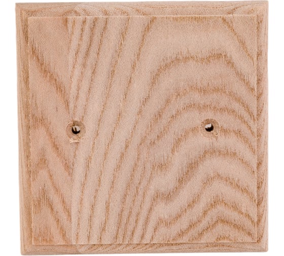 Изображение товара Универсальная накладка на бревно TDM ELECTRIC НБУ 1П (деревянная; 95x95 мм; под покраску) SQ1821-0404