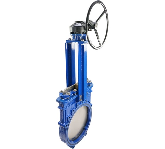 Изображение товара Задвижка шиберная DN.ru GGG40-SS304-NBR-2W Ду400 Ру6 двусторонняя, штурвал D040-03186