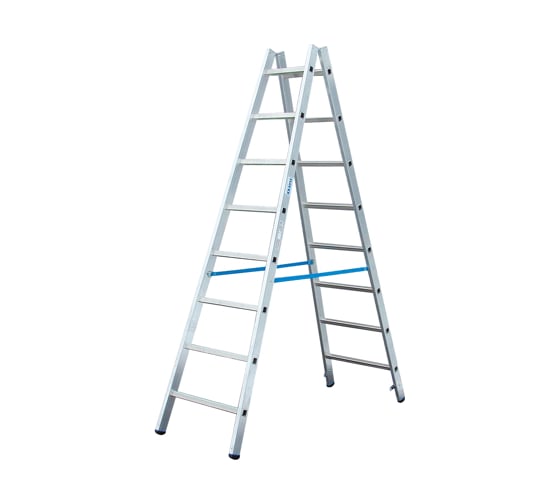 Изображение товара Двусторонняя лестница с перекладинами Krause STABILO 2х10 перекладин 124937