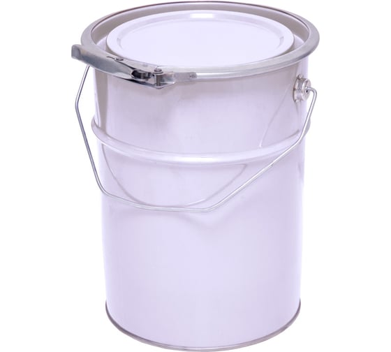 Изображение товара Ведро Тара.ру металл, 5 л, с крышкой, с обручем, белое 21237
