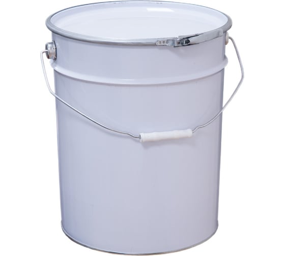 Изображение товара Ведро Тара.ру металл, 20 л, крышка-обруч, белое 20812