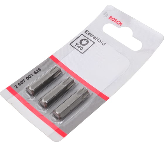 Изображение товара Бита (25 мм; 3 шт) TORX T40 XH Bosch 2607001625