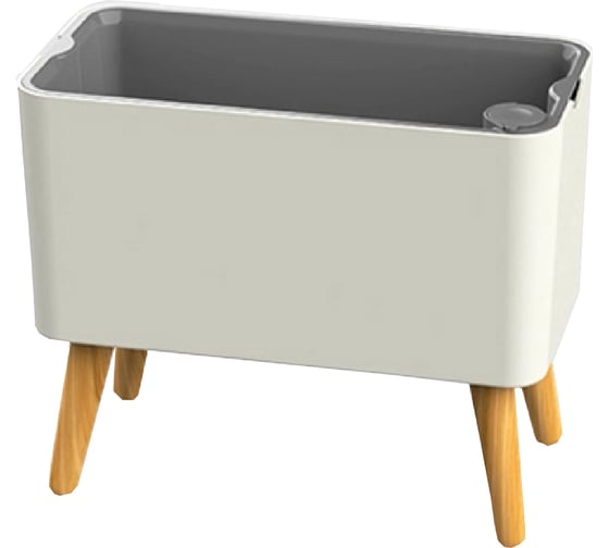 Изображение товара Умный цветочный горшок с автополивом Green Helper прямоугольный GZ504