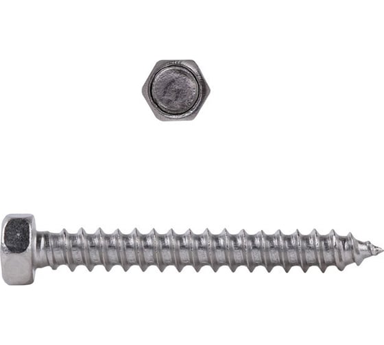 Изображение товара Саморез с шестигранной головой КРЕП-КОМП DIN 7976, неравейка А2, 3,5х25, 1000 шт. шшн3525