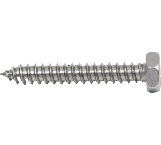 Изображение товара Саморез с шестигранной головой КРЕП-КОМП DIN 7976, неравейка А2, 4,8х32, 500 шт. шшн4832