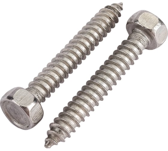 Изображение товара Саморез с шестигранной головой КРЕП-КОМП DIN 7976, неравейка А2, 6,3х38, 200 шт. шшн6338