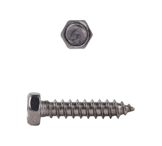 Изображение товара Саморез с шестигранной головой КРЕП-КОМП DIN 7976, неравейка А2, 3,5х16, 1000 шт. шшн3516