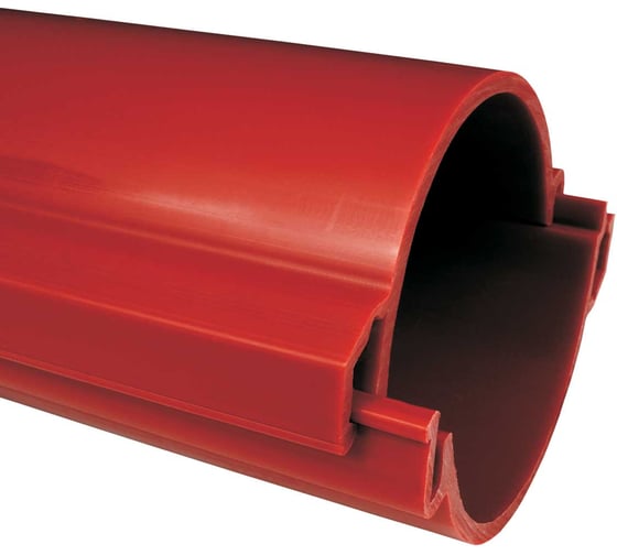 Изображение товара Разборная труба KOPOS d=110, для подземной укладки кабеля красная 3 метра KEL-RT-110-3-BA