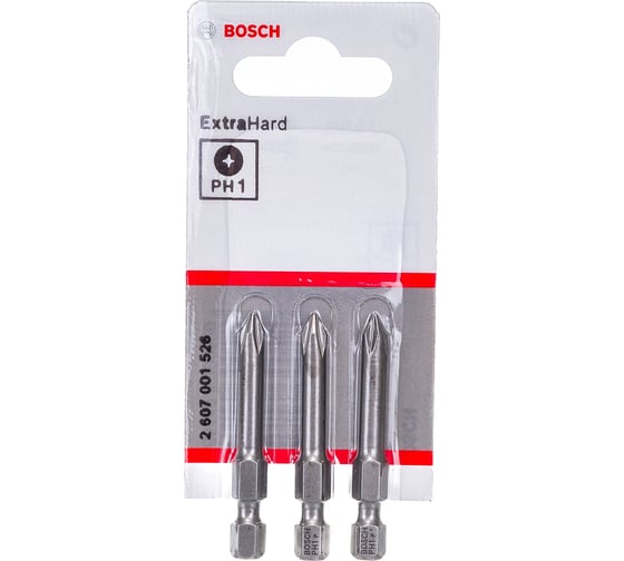 Изображение товара Бита (49 мм; 3 шт) PHILLIPS 1 XH Bosch 2607001526