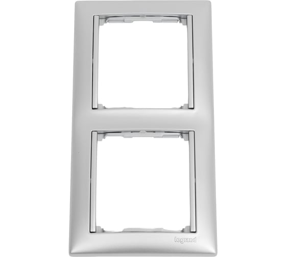 Изображение товара Рамка Legrand 2 поста Valena алюминий 694331
