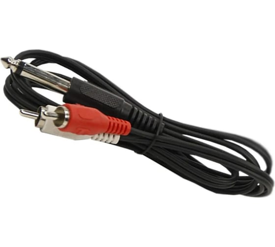 Изображение товара Аудио-видео шнур Retic 2RCA-6,3 мм mono jack, 1,2 метра 2RCA-6.3-1.2M
