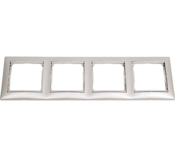 Изображение товара Рамка Legrand 4 поста Valena алюминий 694333